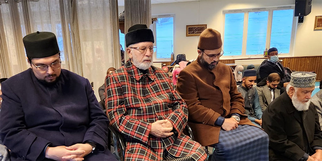 شیخ الاسلام ڈاکٹر محمد طاہرالقادری نے منہاج القرآن انٹرنیشنل اسلامک سنٹر ناروے میں نمازِ جمعہ ادا کی