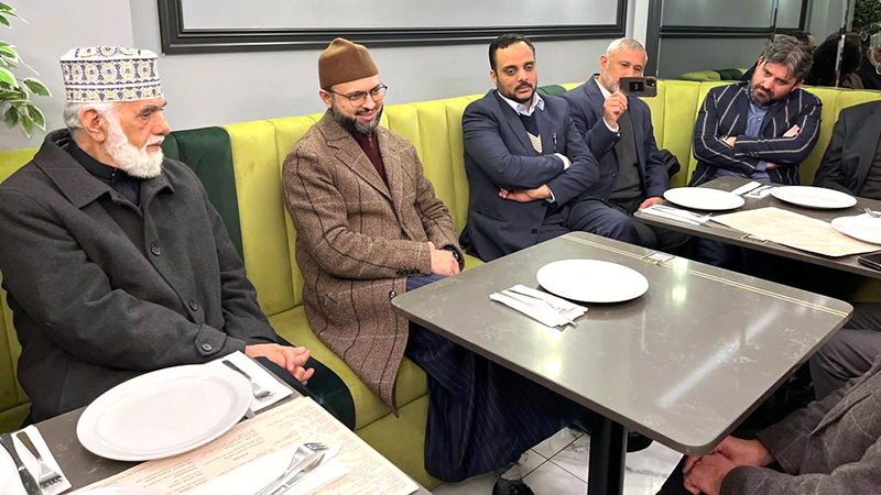 London: Dr. Hassan Mohiuddin Qadri has a working dinner with the MQI London LEC