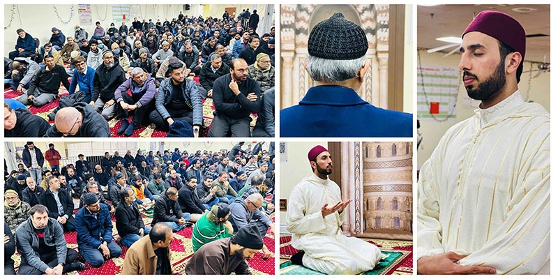 Shaykh ul Islam and Shaykh Hammad Mustafa offer Friday prayers at Jame al-Mustafa