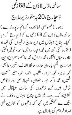 Print Media Coverage Daily Jang Front Page